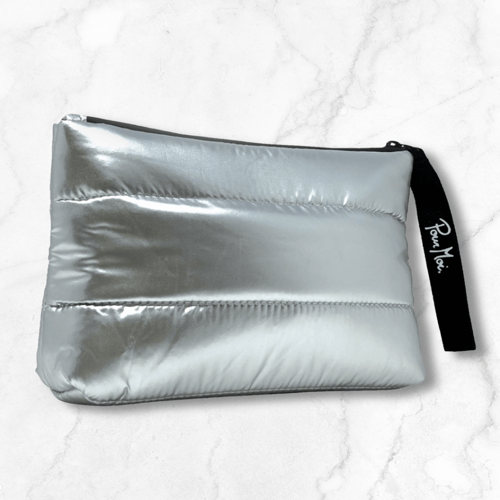 Pour Moi Metallic Puffer Bag NWOT